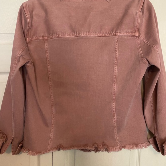 Liverpool Dusty Pink Denim Jacket - Picture 2 of 6